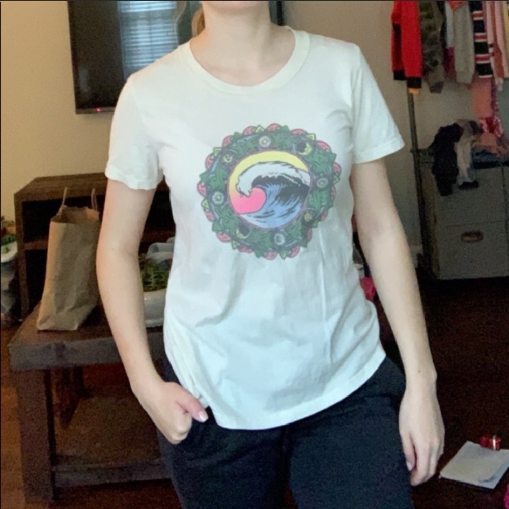 pacsun basic white tee shirt